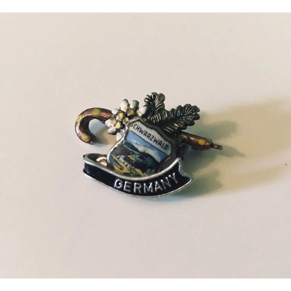 Vintage  Schwarzwald Germany Souvenir Pin German - Picture 10 of 12